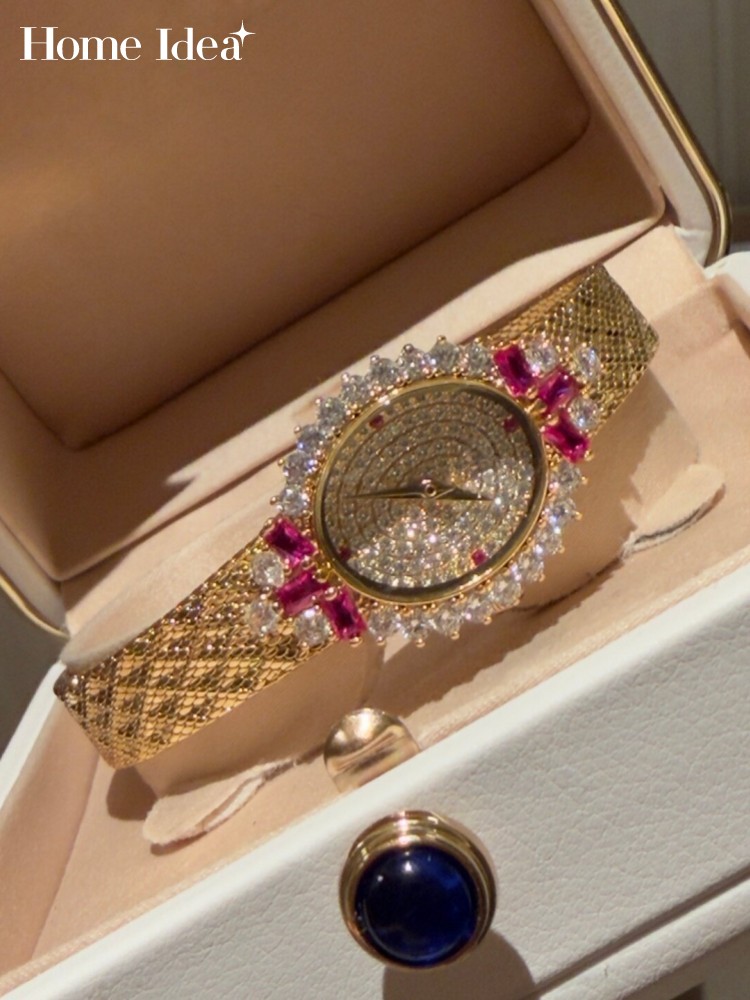 Home Bar Supplies - Vintage Ladies Oval Shape Quartz Watch
