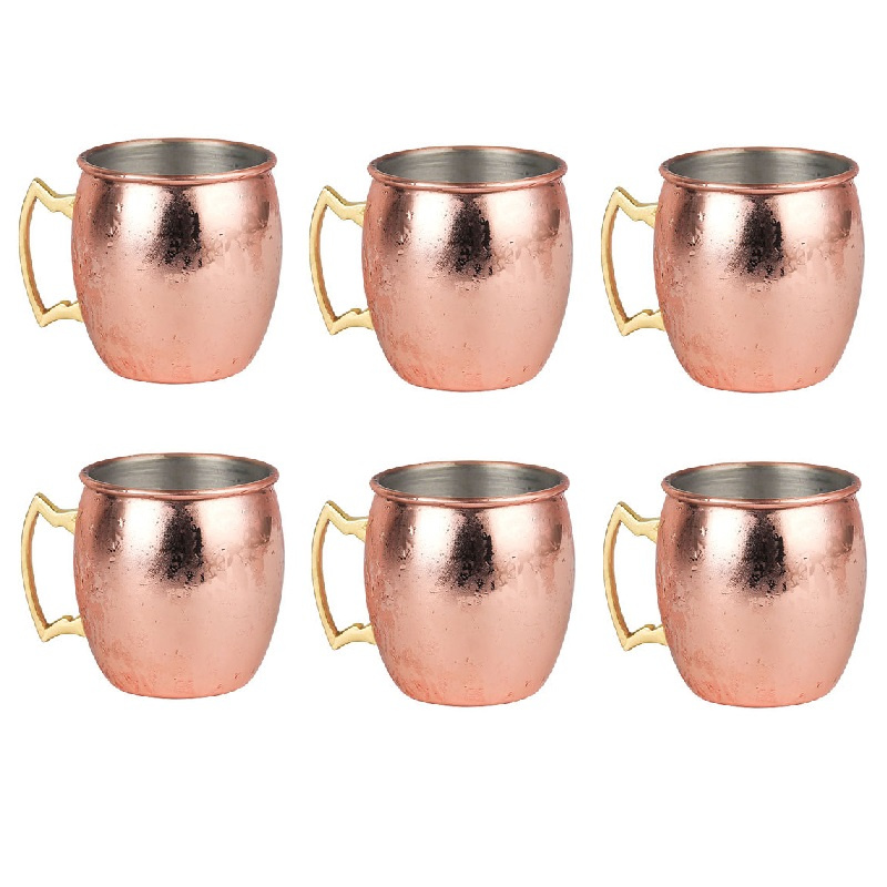 6Pcs 60ml Mule Copper Mugs Cup - Mule Copper Mug 评论和价格