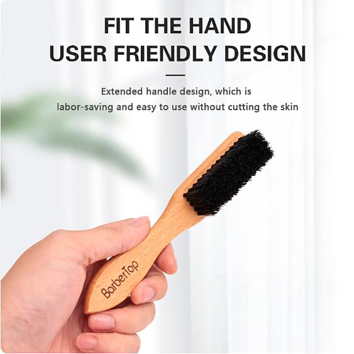 Barbershop Wooden Handle Boar  - Home Barbershop 评论和价格