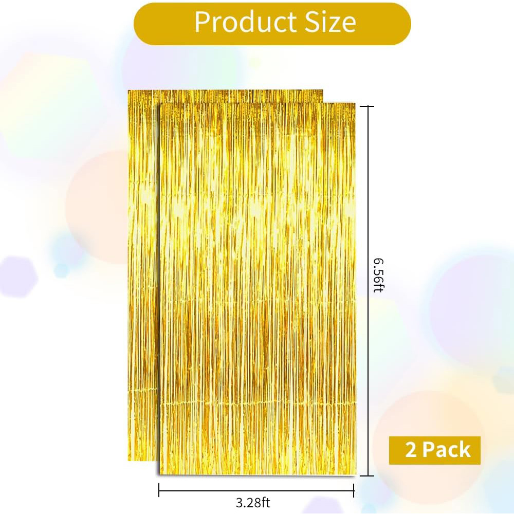 2Pack Gold Metallic Foil Tinse - Home Bargains 评论和价格