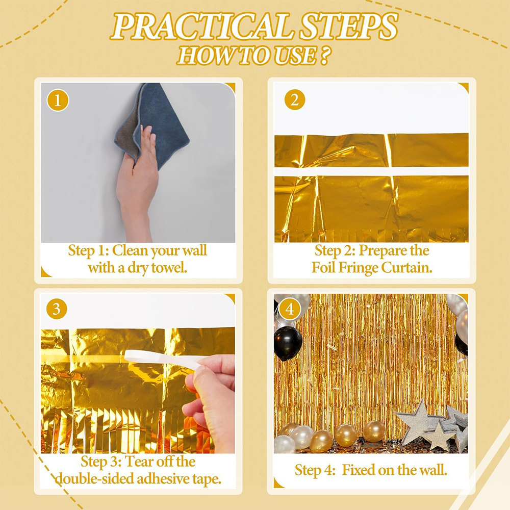 2Pack Gold Metallic Foil Tinse - Home Bargains 评论和价格