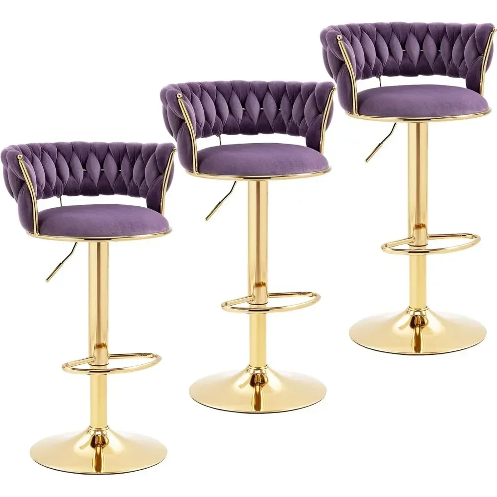Modern Velvet Bar Stools Set o - Home Bar Stools 评论和价格