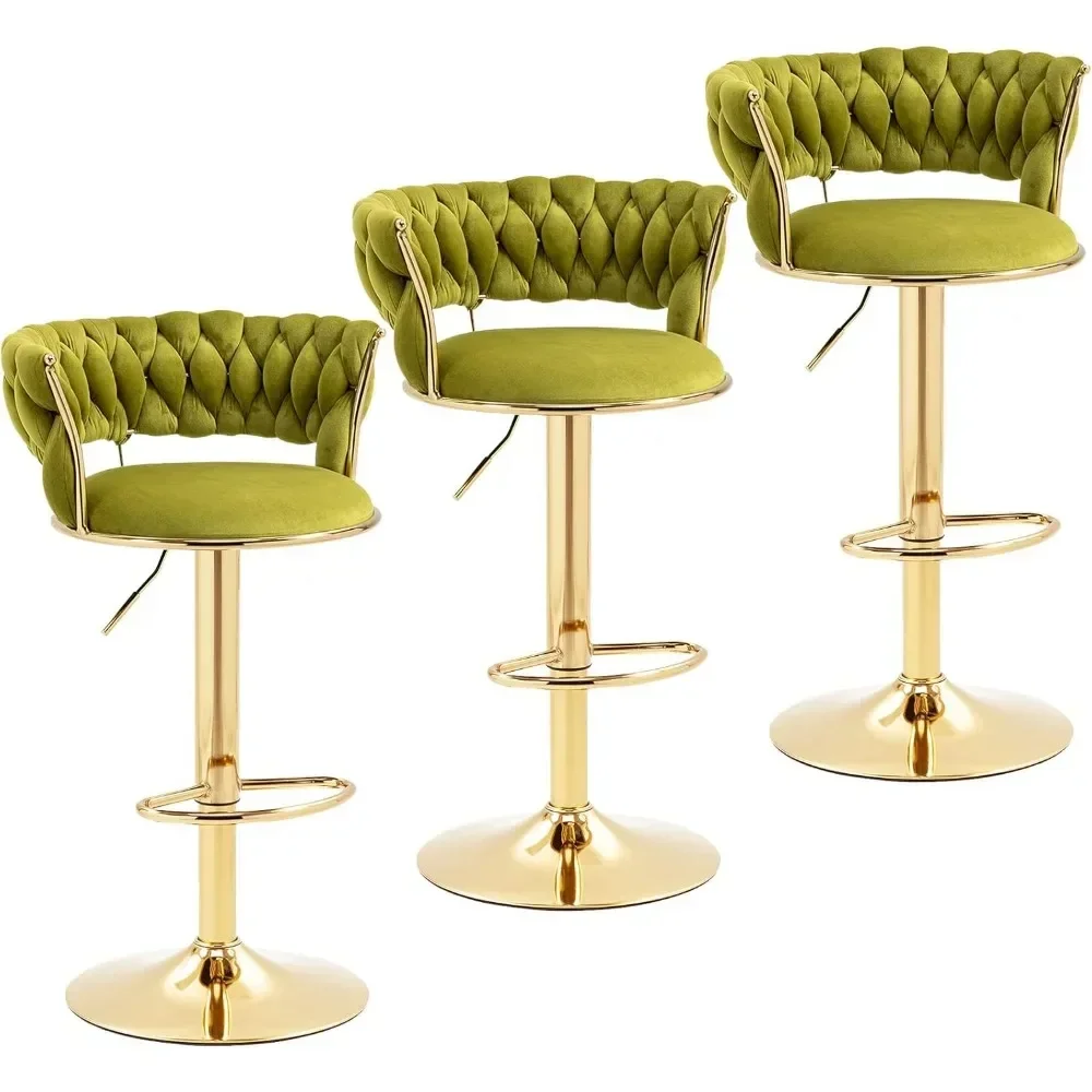 Modern Velvet Bar Stools Set o - Home Bar Stools 评论和价格