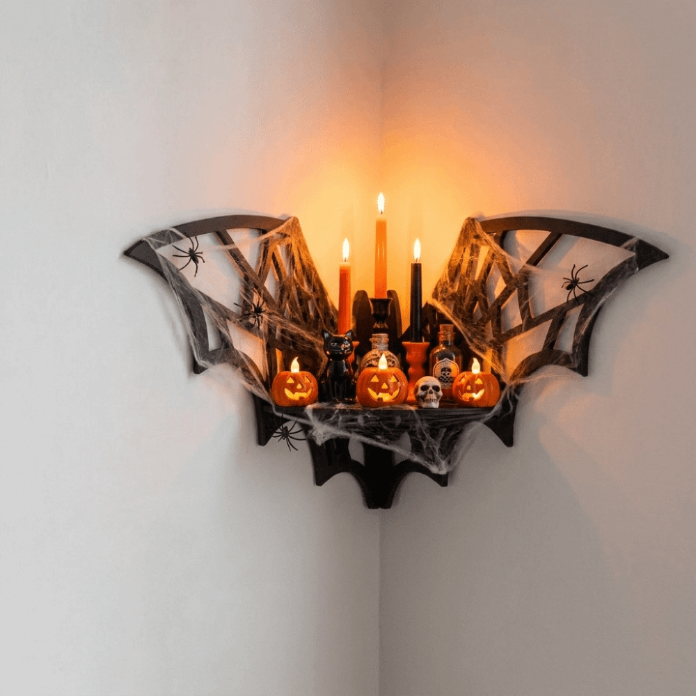 Wooden Bat Corner Shelf Hollow - Home Bar Shelf 评论和价格