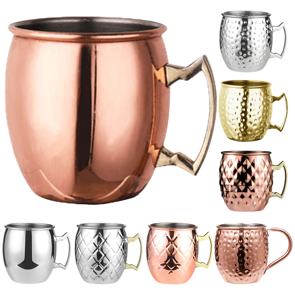 500ML Cocktail Wine Cup Moscow - Mule Copper Mug 评论和价格