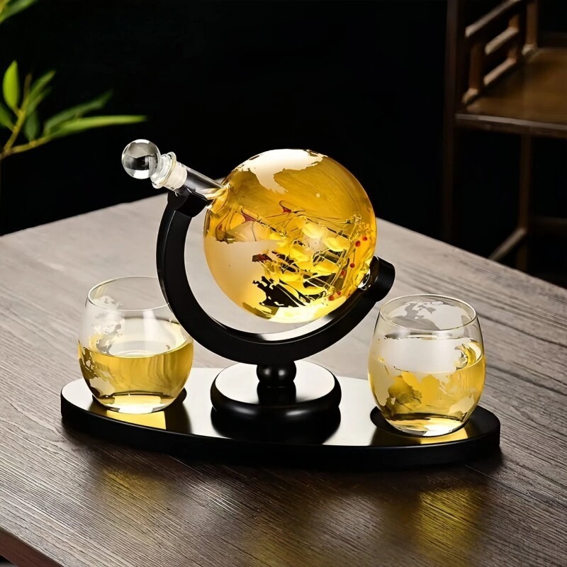 Decorative Globe Wine Decanter - Home Bar Set 评论和价格