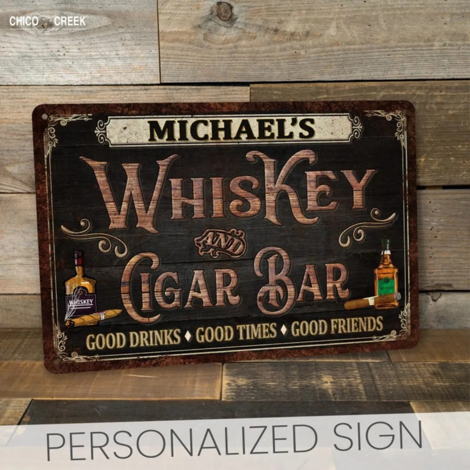 Custom Personalized Vintage Wh - Home Bar Signs 评论和价格