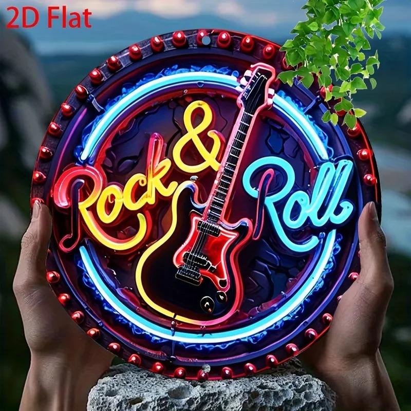 A Vintage Rock Neon Sign, 2Dfl - Home Bar Accessories 评论和价格