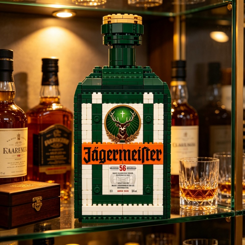 DIY Jagermeister Liqueur Bottl - Home Bar Set 评论和价格